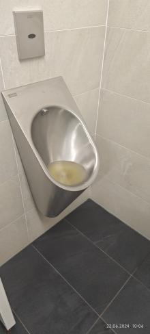 Urinale sowie Waschbecken laufen nicht ab. 