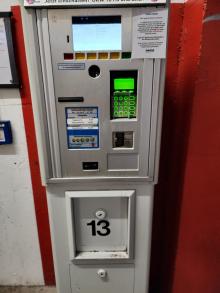 Parkscheinautomat teilweise defekt