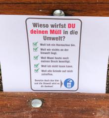 Wie wäre es mit Prävention gegen Müllsünder?